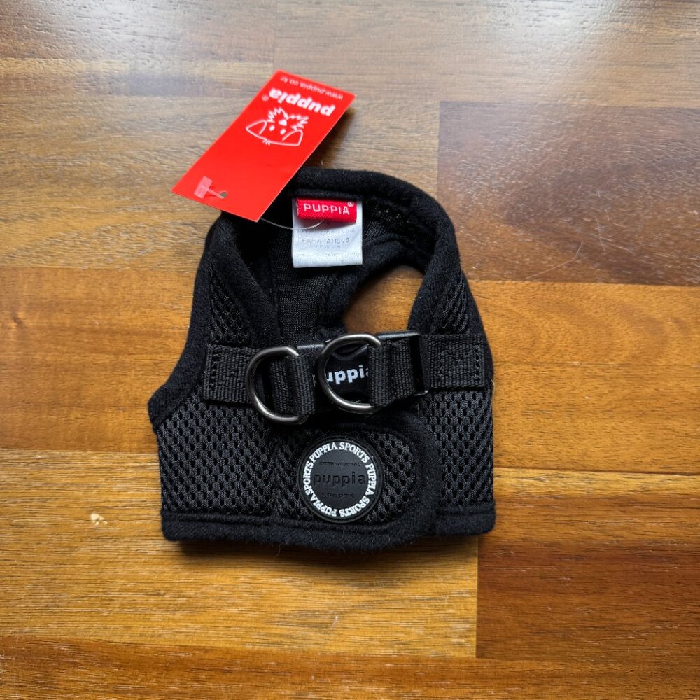 NWT Black Puppia Soft Dog Harness Size XS